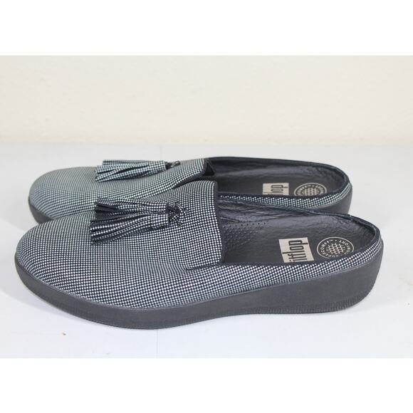 FitFlop Womens Shoes Houndstooth Print Superskate Slip-on Loafer Size US 8 - Picture 1 of 5
